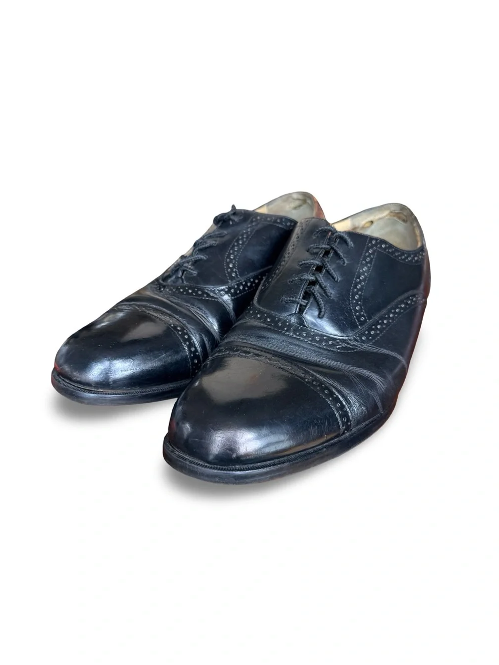 Bostonian Stockbridge black leather cap toe oxford dress Shoes Men’s Size 12
